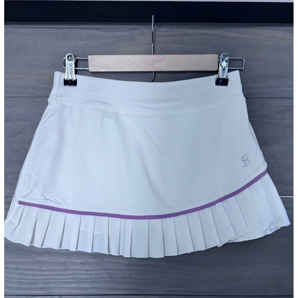 Sofibella White Pink Trim Skirt Skort Tennis Pickleball‎ XS